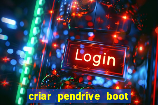 criar pendrive boot windows 10